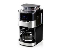 DOMO Cafetière filtre avec moulin intégré DO721K – 900 W, 1,5 L (12 tasses), écran LCD, 3 intensités
