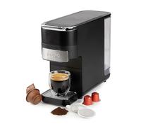 DOMO Cafetière 4-en-1 DO748K 1525 W 1,5 L Compatible Nespresso & Dolce Gusto & ESE & café moulu Noir