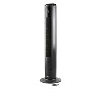 DOMO DO8152 Ventilateur tour avec télécommande, 3 vitesses, 4 modes, minuterie 8 h, oscillation, noir
