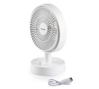 DOMO DO8181 Mini ventilateur de table avec USB-C - Ventilateur de table avec batterie jusqu'à 8 heures - 10 modes et brise naturelle - USB-C - Oscillation - Compact pour bureau, chambre à coucher et