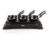 DOMO DO8710W - Crêpière/wok électrique - 1 kWatt Noir G