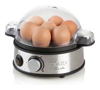 DOMO Cuiseur à œufs DO9142EK – 7 œufs, 400 W, 3 niveaux de cuisson, signal sonore, boîtier inox