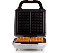 DOMO DO9222W - Gaufrier - 900W - 4x7 cm - Revetement anti-adhésif - Thermostat réglable - Safety lock