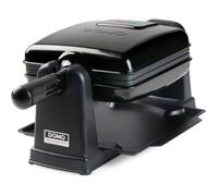 DOMO DO9224W Noir Gaufrier Rotatif a 180° - 1000W - Revêtement anti-adhésif - Po