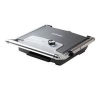 DOMO Barbecue électrique DO9225G boîtier Cool-Touch, revêtement anti-adhésif, voyant lumineux, noir
