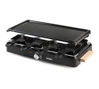 DOMO Appareil à raclette DO9262G – 8 personnes – pierre à cuire, gril – 1400 W