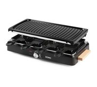 DOMO Appareil à raclette DO9262G – 8 personnes – pierre à cuire, gril – 1400 W