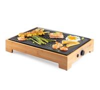 DOMO DO9271G électrique Barbecue voyant lumineux, revêtement anti-adhésif bois, noir