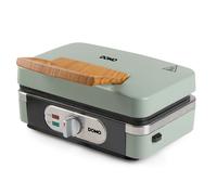 Domo DO9276C Snackmaker 3 en 1 : croque-gaufre-gril sage green