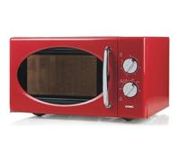 Domo Four à micro-ondes DO2925 25L 900W Rouge Rétro Décongélation Minuterie 30 min