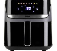 DOMO Friteuse à air chaud 2800 W noir, argent