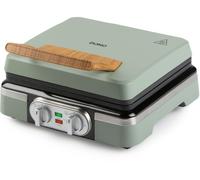 DOMO Gaufrier 4×7 avec thermostat et minuterie - vert DO9279W