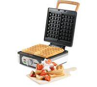 DOMO Gaufrier (4 x 7 carrés) Minuterie intégrée, puissance 1400 W, blanc DO9274W