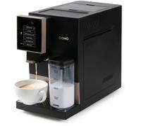 DOMO DO743K Machine à Expresso Entièrement Automatique avec carafe à lait intégrée - 1 touche bean to cup - Entièrement personnalisable - Espresso, Americano, Lungo, Cappuccino, Latte - 19 bars