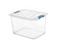 DOMO PACK LIVING BOÎTE KATLA TRANSPARENTE 20L AVEC ANSES ERGONOMIQUES 39X29X25,5CM