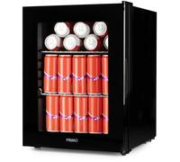 Primo Réfrigérateur à boissons PR193BC – 33 L, porte vitrée, pose libre, Classe C, Noir