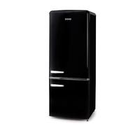 DOMO Réfrigérateur Combiné Rétro Vintage Noir DO91706R