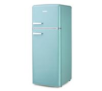 DOMO Réfrigérateur Double Porte Rétro Vintage DO91705R Turquoise 144 cm CL. D