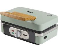 DOMO SANDWICH-WAFFLE-GRILL 3-IN-1 Gaufrier vert cendré