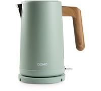 DOMO WOOD YOU Bouilloire électrique (1,7l/2200W), inox, vert DO9282WK