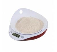 DOMOCLIP MEN352 Balance de cuisine avec bol - Rouge et Blanc