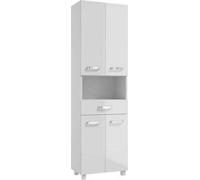 DomoDomo armoire haute blanc brillant 170x50 cm armoire de salle de bain Mila