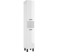 DomoDomo Armoire haute, blanc brillant 174x30 cm Armoire de salle de bains Mea