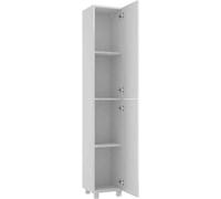 DomoDomo armoire haute en blanc brillant 180x30 cm Armoire de toilette Mila