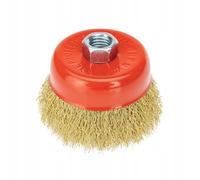 DomoDomo Brosse métallique en laiton massif 3" M14 115 mm de diamètre pour meuleuse d'angle, durable et polyvalente, max 12 500 tr/min