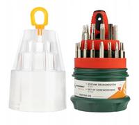 DomoDomo - Jeu de 31 tournevis - Embouts de précision et pointe magnétique, idéal pour les bricoleurs et les professionnels