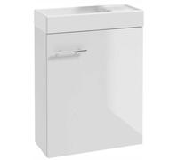 DomoDomo lavabo wc invités avec meuble sous vasque 50 x 70 x 23 cm, lavabo invités petit set - meuble sous vasque - lavabo