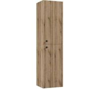Domodomo meuble de salle de bain suspendu 140 x 35 cm, meuble étroit en chêne, meuble mural pour salle de bain - meuble de salle de bain en bois