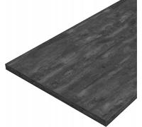 DomoDomo Plateau de lavabo 80x46 cm Noir Béton - Plateau de meuble stratifié pour armoire basse de salle de bains, salle de bains, design moderne, facile d'entretien