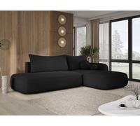 DomoHome Canapé d'angle BABU avec fonction lit - Canapé convertible moderne pour le salon en tissu NOW OR NEVER Taille : 300x105x60cm, Côté droit Couleur : BEIGE
