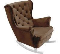 DomoHome Fauteuil de relaxation Fauteuil avec accoudoirs Fauteuil TV Loungesessel Fauteuil rembourré Couchsessel Armsessel Chair Fauteuil de salon Oreillette | 102x81x95cm | Dark brown 29826