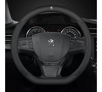 DOMOJT Couvre Volant en PU Cuir pour Peugeot 308 408 508 205 206 208 3008 2008 4008 5008 103 106 307, Microfibre PU Cuir Antidérapant Respirant Protège-Volant,B