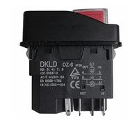 DOMOJT Interrupteurs à Bouton DZ-6 5 Broches AC-3 250V 15A Interrupteur à Bouton-Poussoir électromagnétique étanche Machine-Outil magnétique sur Les interrupteurs à Bouton-Poussoir