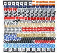 Domoni 452Pcs Ensemble d'engrenages Techniques compatibles avec Les Kits Lego 8/12/16/24 Connecteur de Broches d'essieu d'engrenage pour Briques de Construction de Robot MOC DIY