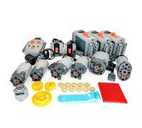 Domoni Kit de Fonctions Techniques de Puissance 37 pièces 3X boîtier de Batterie, 2X Moteur L, 2X Moteur M, 1X Moteur XL, 2X récepteur IR, 1X Bloc de Construction de télécommande IR