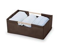 Domopak Living 8001410070401 Panier Small avec des Manches, Polypropylène/Papier Carton/Bois, Multicolore, 24 x 34 x 13 cm