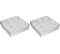 Domopak Living Diviseur 12 compartiments, 30 x 30 x 8 (Lot de 2)