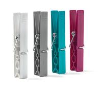 Domopak ® Lot de 12 Pinces à Linge en Plastique pour étendoir à Linge, séchoir à Linge Rotatif, etc.