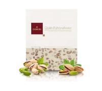 Domori® | Quantum Pistache Chocolat Blanc avec Pistaches entières Salées | Pistaches & Délicat Chocolat Blanc Maxi Tablette - 500 Gr