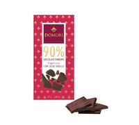 Domori® | Tablette de Chocolat Noir 90% Cacao Criollo | Barre de Chocolat au Goût Fort - 1 x 75 Gr