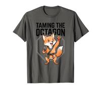 Dompter l'Octogone MMA Fox Fan Arts Martiaux Humour Citation Vie T-Shirt