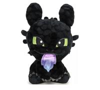 Dompter un dragon facilement - Dragon noir de nuit inspiré par Sansdent - Doudou & peluche - différents modèles & tailles - peluche douce pour enfants & fans (crachant du feu 30 cm)