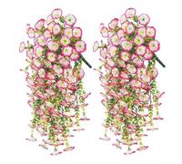 DOMTKBE Fleur Tombante Artificielle, IpoméEs Artificielles Suspendues, IpoméEs en Plastique RéSistantes à La Pluie Et Au Soleil, Parfaites pour DéCorer Un Jardin, Une VéRanda Ou Un Mur (2pcs*03)