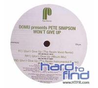 Domu Presents Pete Simpson - Wont Give Up [Import]