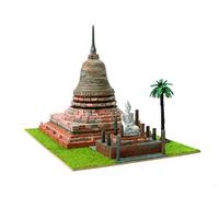 Domus Kits Maquette de pagode bouddhiste Wat Sa Si (Sukhothai) Échelle 1:60