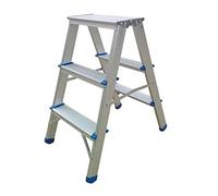 Domus Tabouret aluminium double montée Échelle escabeau 3 marches Charge 150 kg